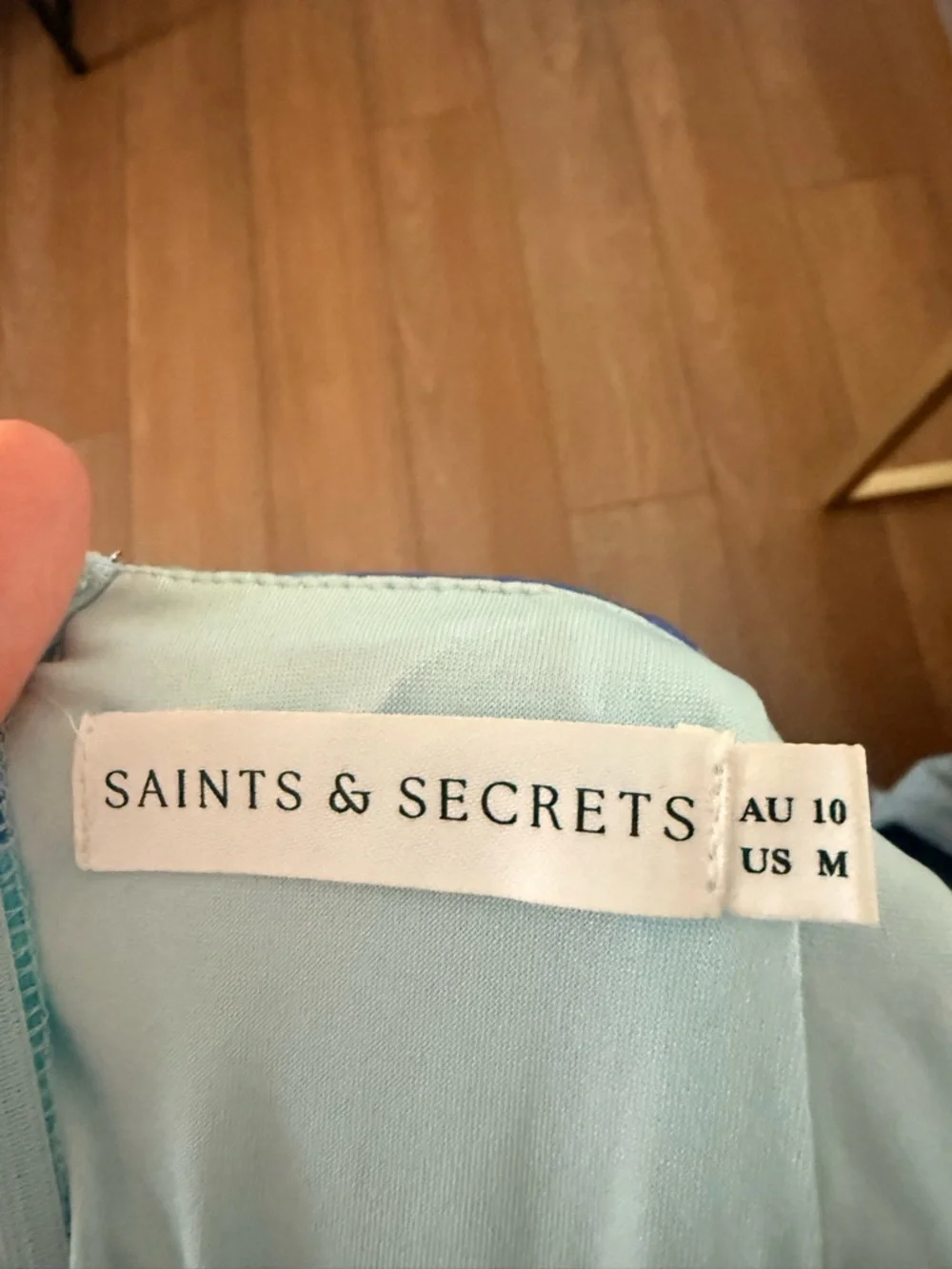 Hello Molly Blue Tie-Dye Halter Backless Maxi Dress - Picture 7 of 7